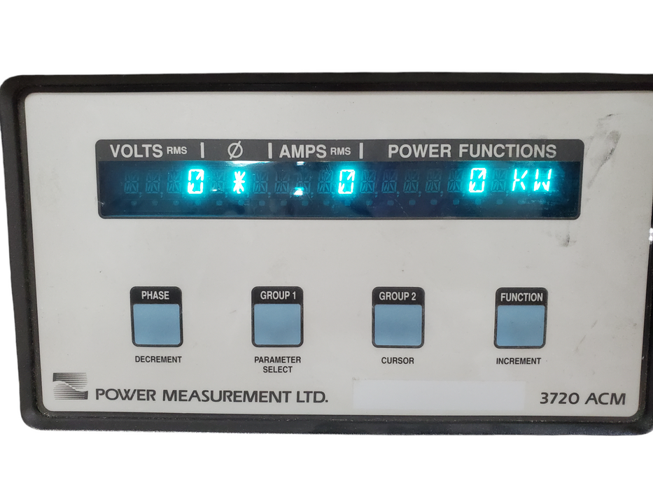 Power Measurment 3720 ACM Portable Power Monitor *READ*