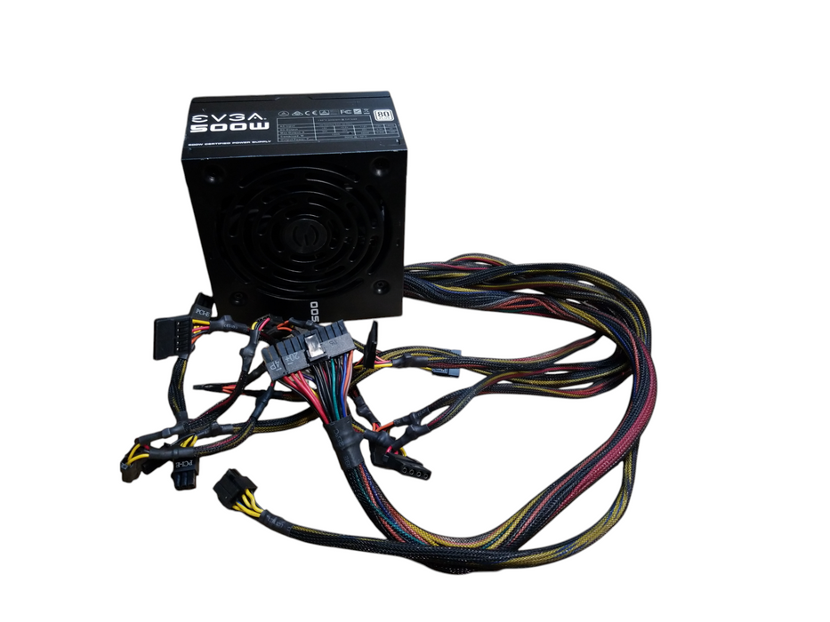 EVGA 500W  Non Modular 80 Plus Power Supply 100-W1-0500