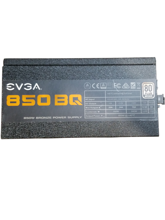 EVGA 850BQ 110-BQ-0850 80 Plus Bronze 850W Semi Modular Power Supply