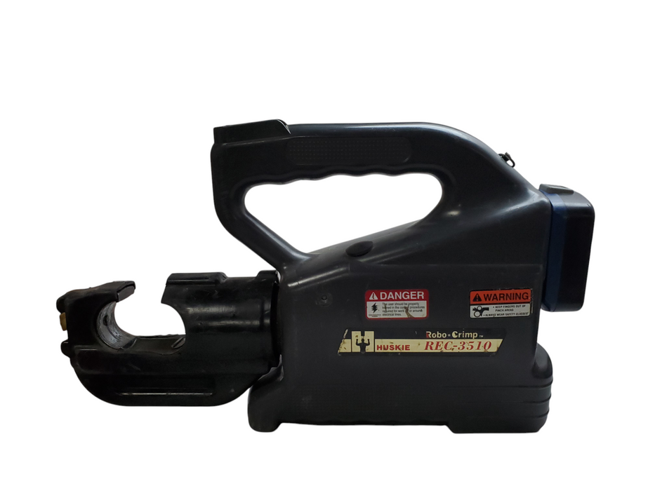 Huskie REC-3510 Battery Hydraulic 12 Ton Crimper w/ Battery *READ*