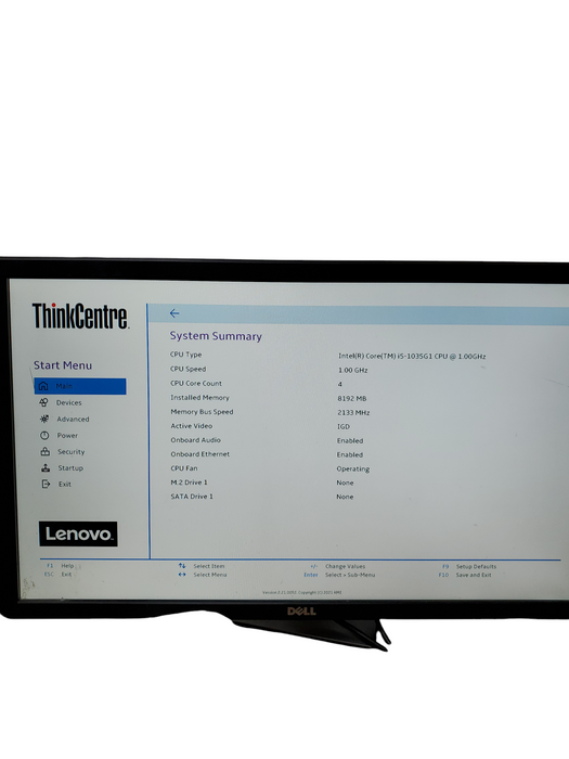 Lenovo Thinkcentre M60e 10th Gen I5 1035G1 8GB RAM DDR4 NO-HDD/SSD