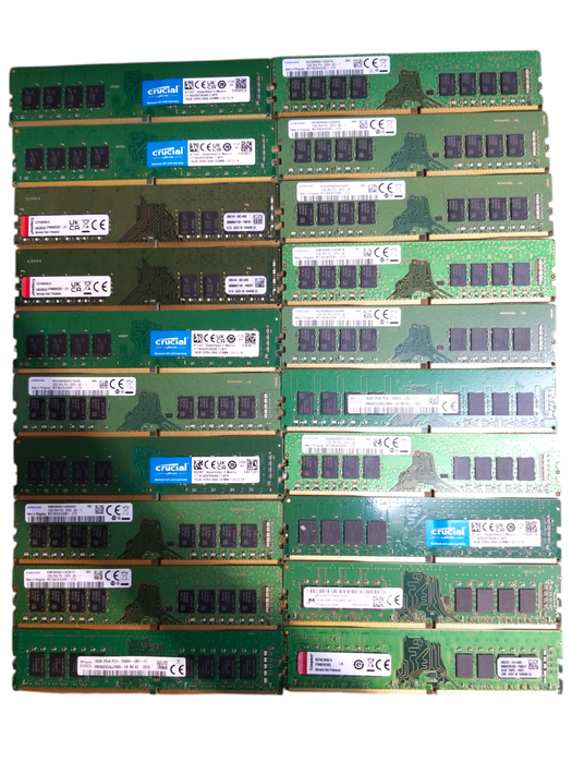 Lot of 40x, Assorted 16GB DDR4 Desktop RAM