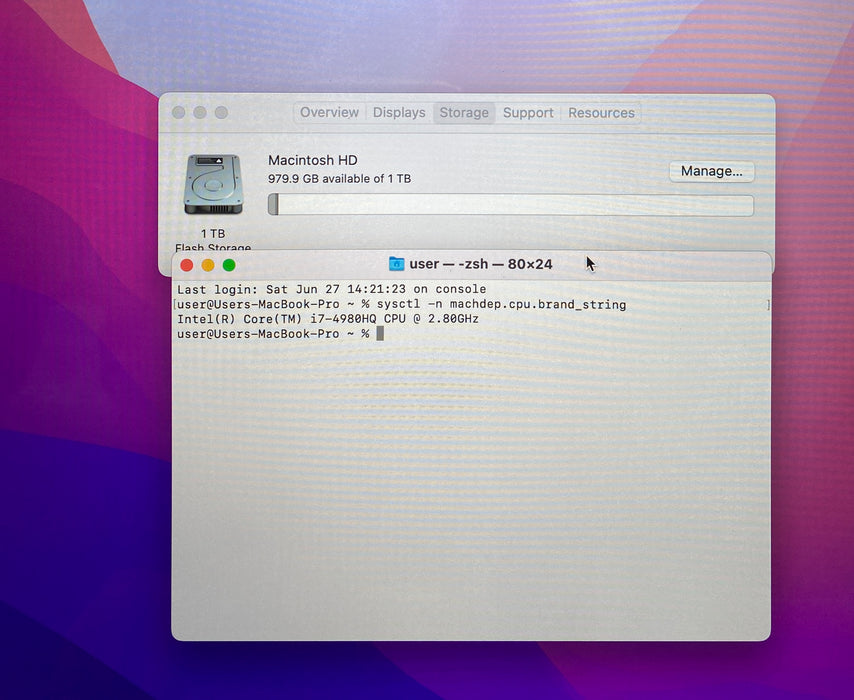 Apple MacBook Pro 15" 2015 i7-4980HQ Radeon R9 M370X GPU 16GB RAM 1TB SSD READ!