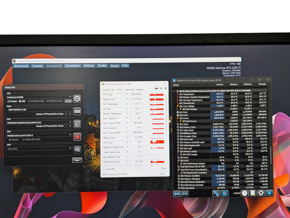 ASUS TUF GAMING Nvidia RTX 4070 Ti 12GB GPU TUF-RTX4070TI-12G-GAMING
