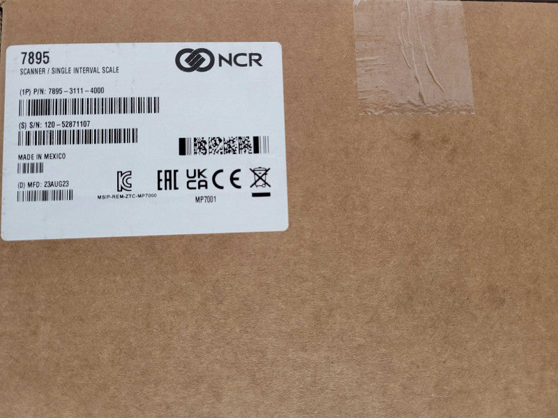 Open-Box NCR Scanner Single interval scale 7895-3111-4000, READ _