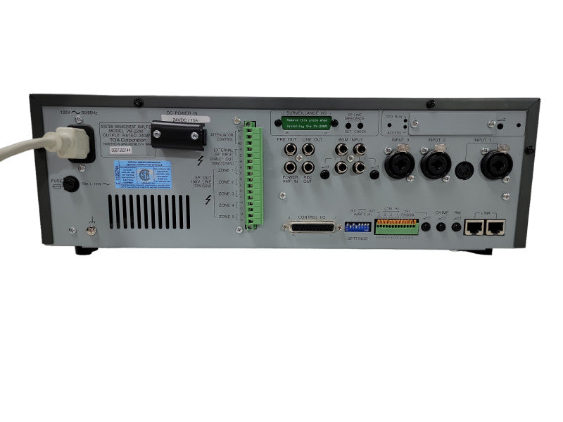 Vintage VM-2240 TOA Electronics Amplifier System Management High Performance