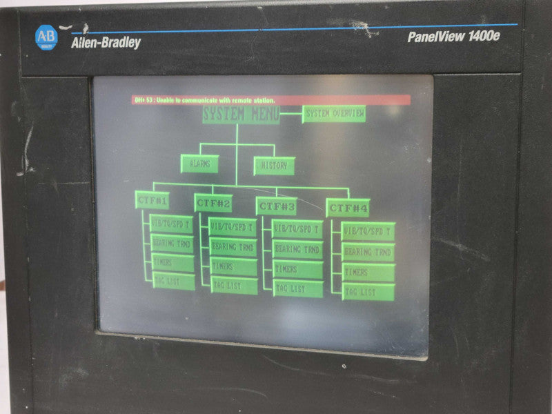 Allen Bradley PanelView 1400e trminal 2711E-T14C6, READ _