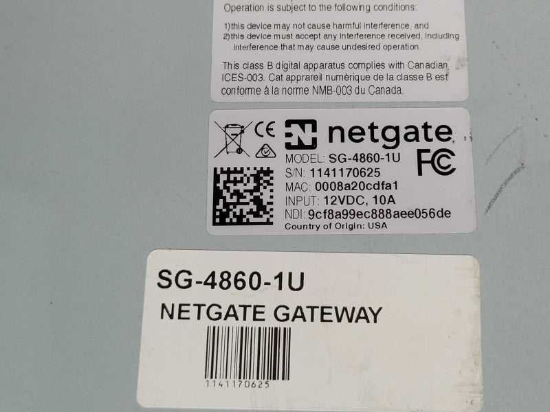 Netgate SG-4860-1U Security Gateway 6 Port Firewall Appliance  _