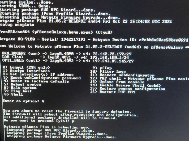 Netgate XG-7100-1U, PfSense+Firewall, VPN Sec Appliance _