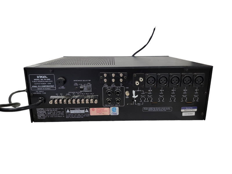 Vintage Inkel PA 4000R 120w Public Address Amplifier Receiver