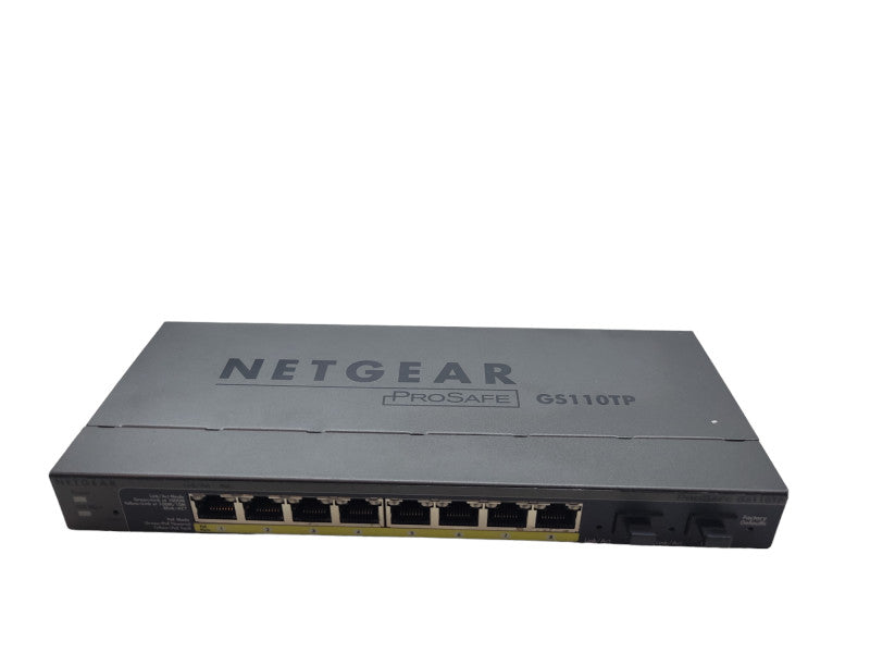 NETGEAR ProSafe GS110TP 8 Port Gigabit Ethernet Switch %