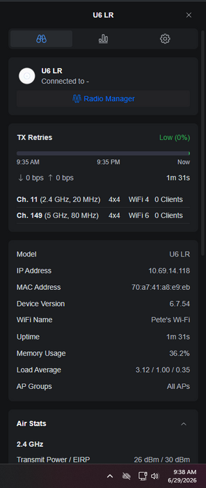 Ubiquiti UniFi U6-LR | Wi-Fi 6 Long-Range Dual Band Access Point *READ