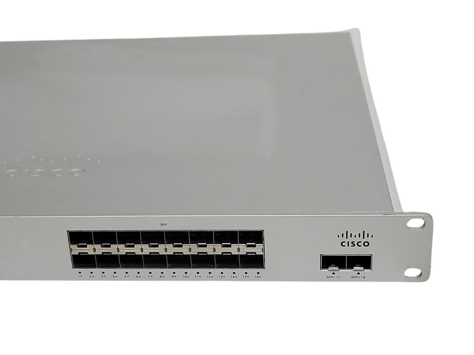 Cisco Meraki MS410-16-HW 16x 1Gb SFP 2x 10Gb SFP+ Managed Switch UNCLAIMED, 1x P