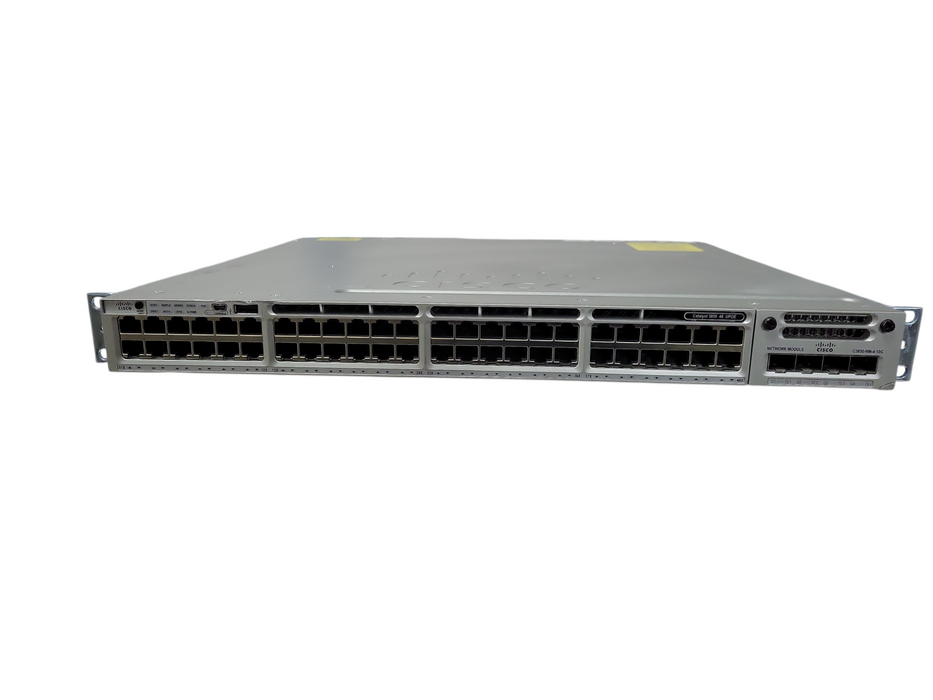Cisco WS-C3850-48U-E 48 Ethernet UPOE ports 2x 1100W PSU w/ C3850-NM-4-10G