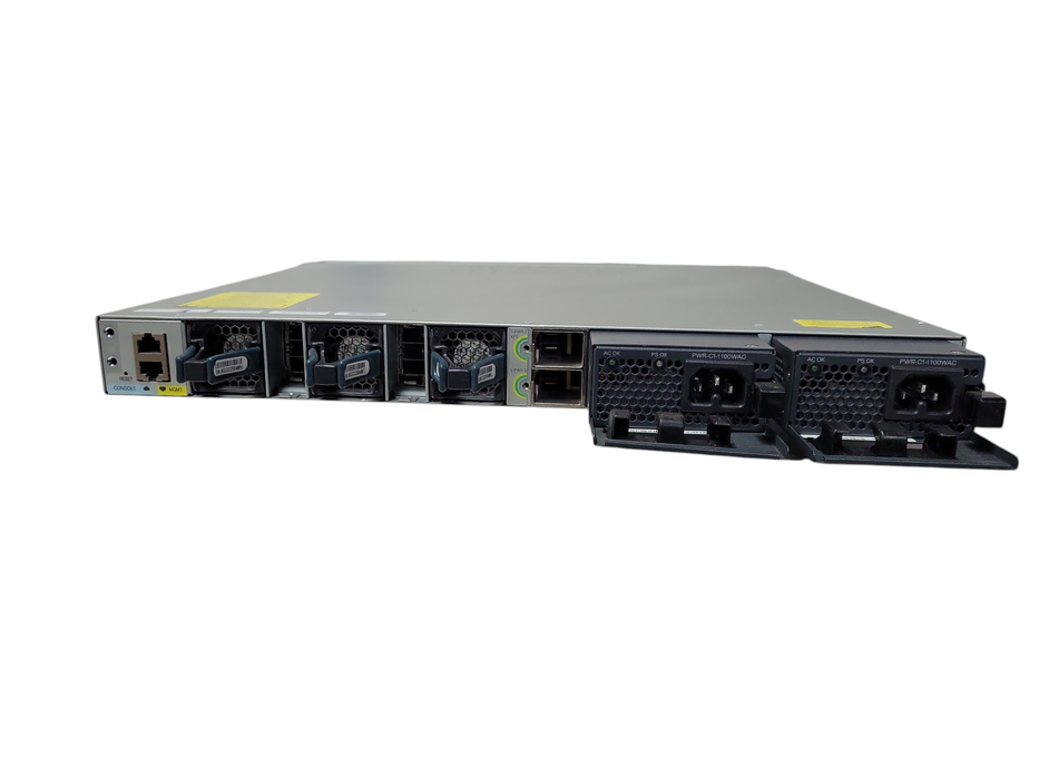 Cisco WS-C3850-48U-E 48 Ethernet UPOE ports 2x 1100W PSU w/ C3850-NM-4-10G