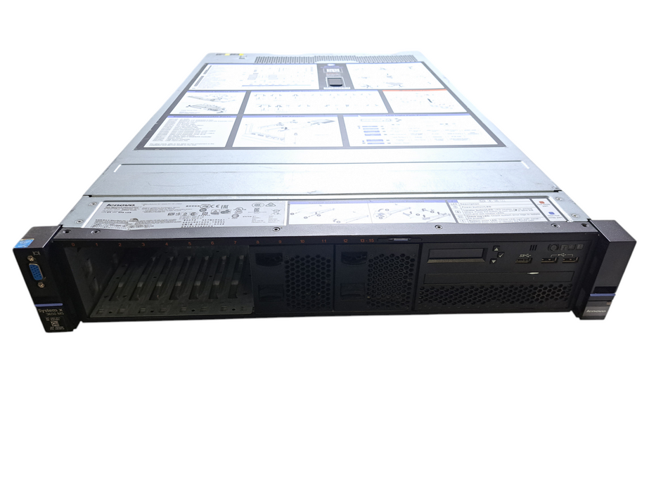 Lenovo X3650 M5 8x 2.5" 2U | 1x Xeon E5-2620 v3 @2.40GHz, 16GB DDR4, M1215 RAID