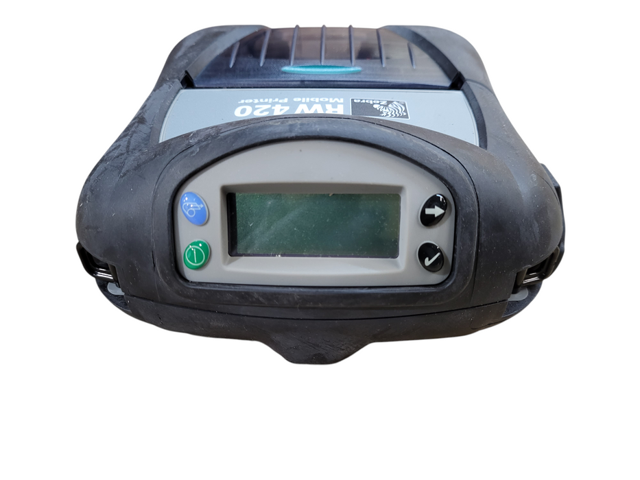 Zebra RW420 Mobile Printer w/ Bluetooth Radio P/N: R4D-0UBA000N-00 No AC/Battery