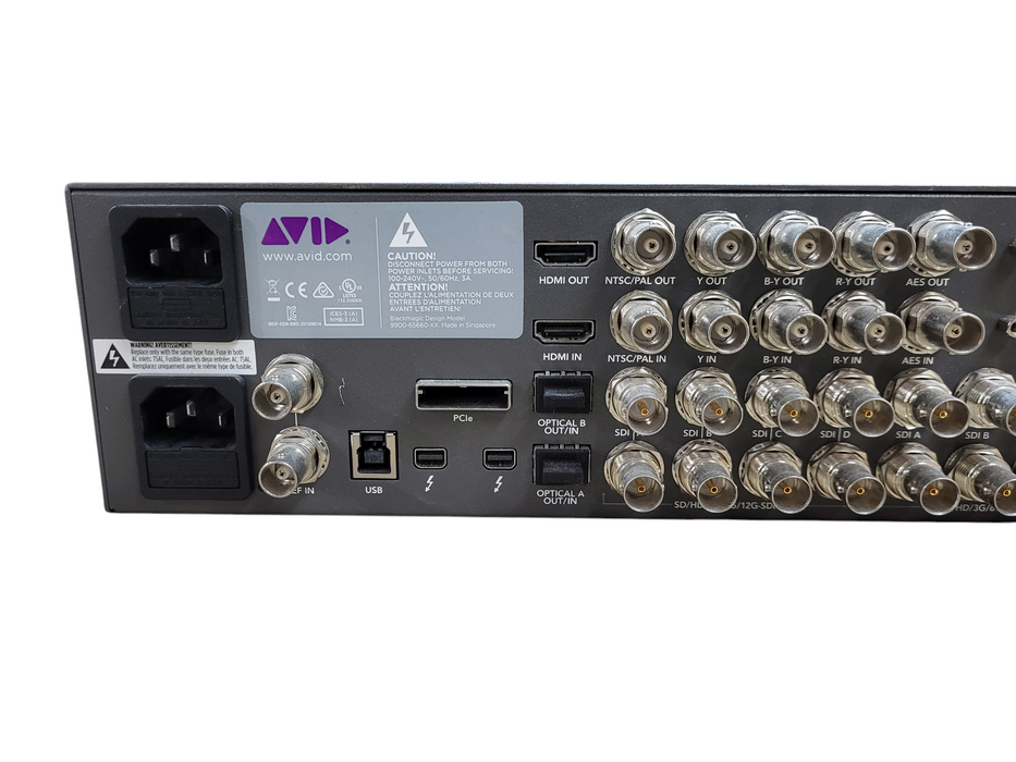 Avid Artist DNxIO Blackmagic Video I/O Interface 12G-SDI 4K Thunderbolt