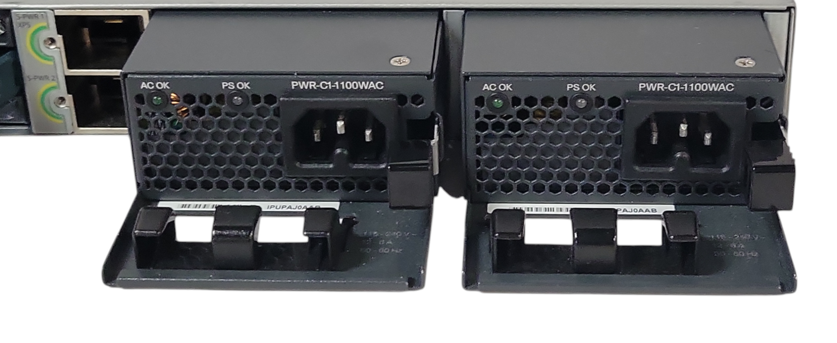 Cisco WS-C3850-48U-E 48 Port Gig UPOE Switch w/ C3850-NM-4-10G 2x PWR-C1-1100WAC
