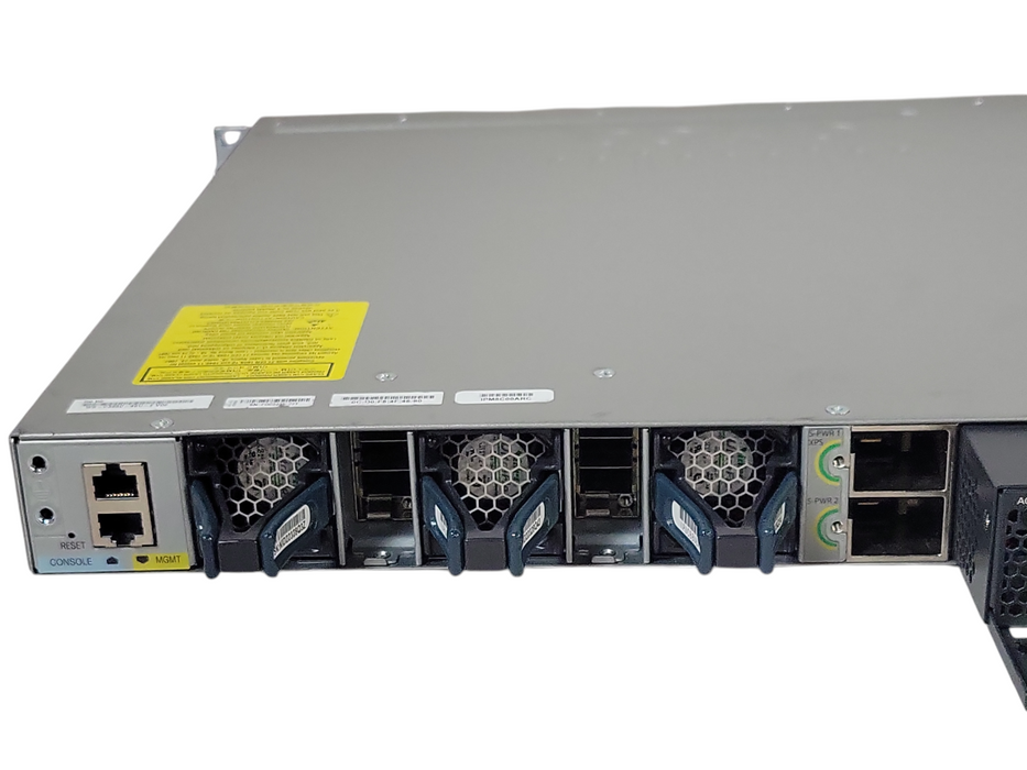Cisco WS-C3850-48U-E 48 Port Gig UPOE Switch w/ C3850-NM-4-10G 2x PWR-C1-1100WAC
