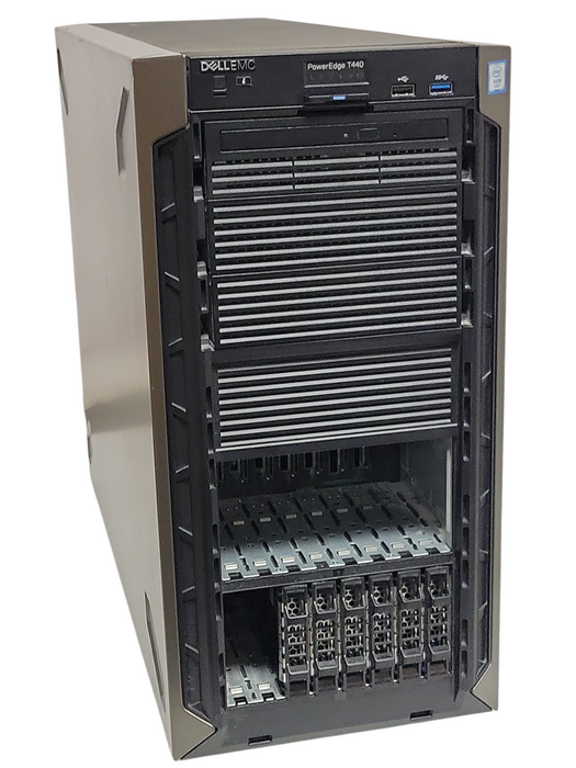 Dell PE T440, 2x Xeon Silver 4110 2.10GHz 32GB DDR4 PERC H330 2x PSU, 16x 2.5"