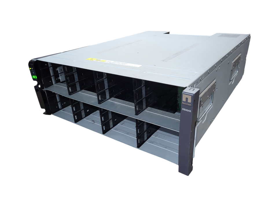 NetApp 4U NAJ-0801 DS4243 Storage Array w/ 24 Trays 3.5" 4x PSU 2x IOM6