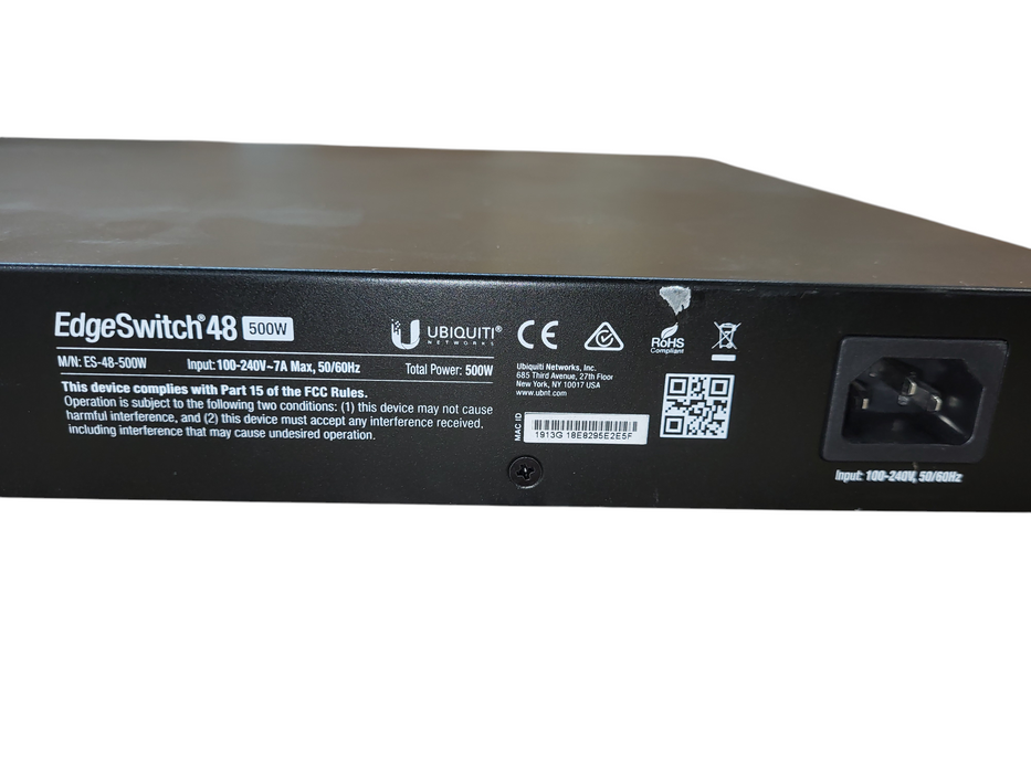 Ubiquiti Networks EdgeSwitch 48 500W Network Switch ES-48-500W READ