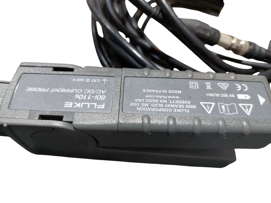 Fluke 80i -110s AC/DC Current Probe with Nutrik BNC to XLR Cable GA-00140 R02A