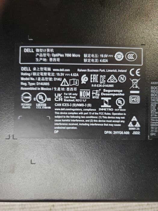 Dell  OptiPlex 7090 Micro - Intel Core i5-10500T, 16GB DDR4, 256GB NVMe