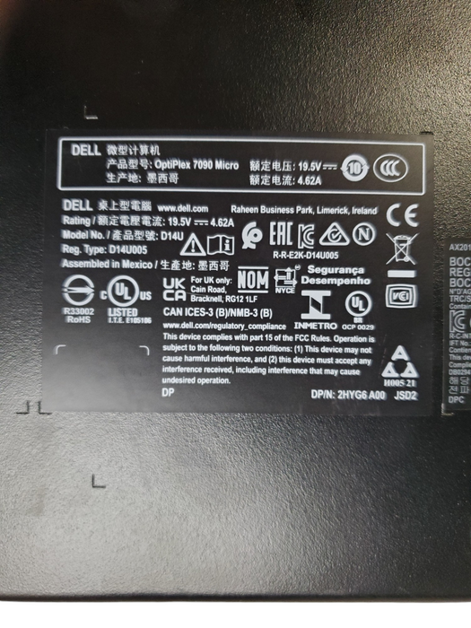 Dell  OptiPlex 7090 Micro - Intel Core i5-10500T, 16GB DDR4, 256GB NVMe