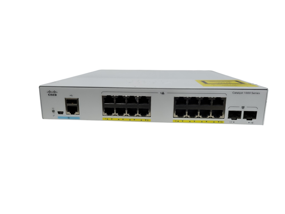 Cisco Catalyst C1000-16FP-2G-L Network Switch 16 Gigabit Ethernet PoE+