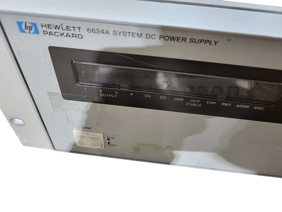 HP 6624A System DC Power Supply - Power Tested - READ