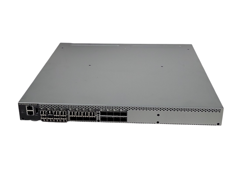 HP SN3000B 16GB 24/12 FC Switch HP-6505-12-0R QW937A 12-Port Active w/ 12x SFPs
