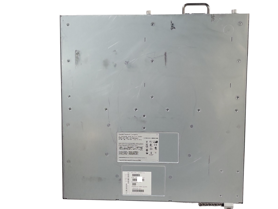 HP SN3000B 16GB 24/12 FC Switch HP-6505-12-0R QW937A 12-Port Active w/ 12x SFPs
