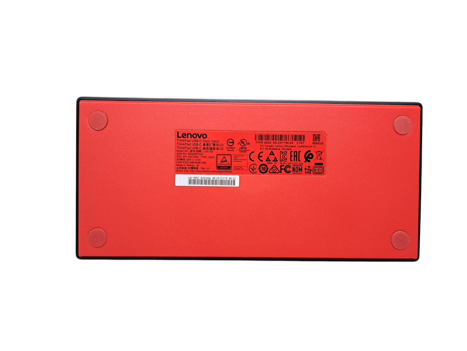 Lenovo ThinkPad USB-C Dock Gen2 Docking Station w/ 90W Adapter | LDC-G2