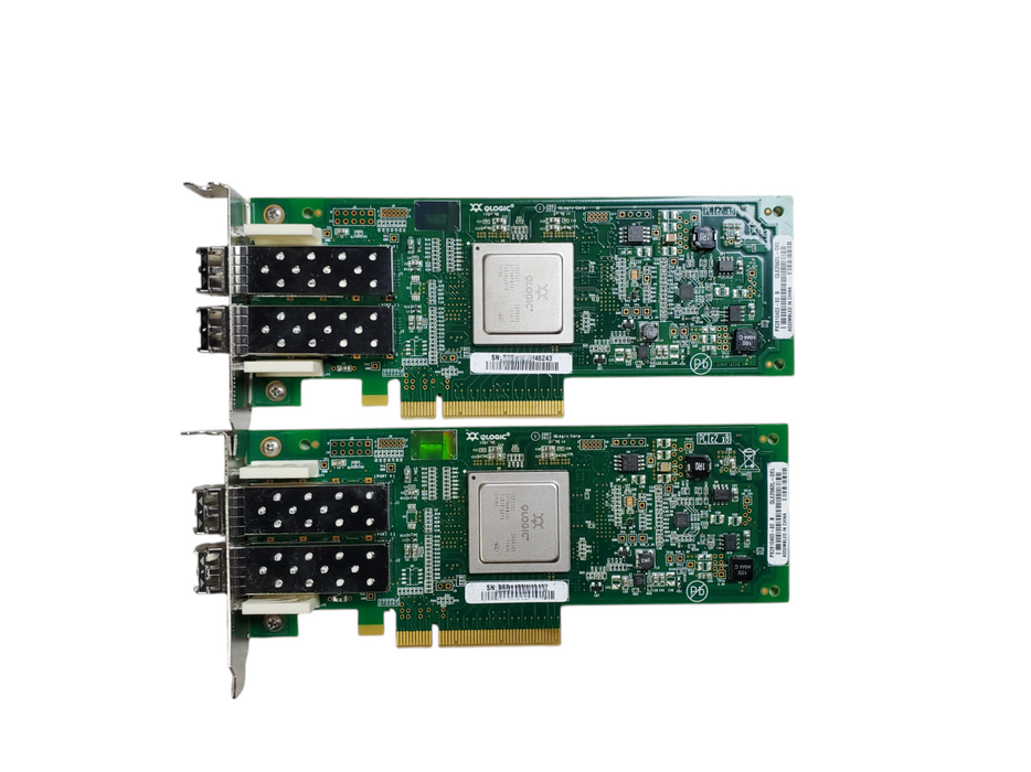 Lot 2x Dell 0RW9KF QLE2562 8GB FC Dual-Port HBA - QLE2562L-DEL