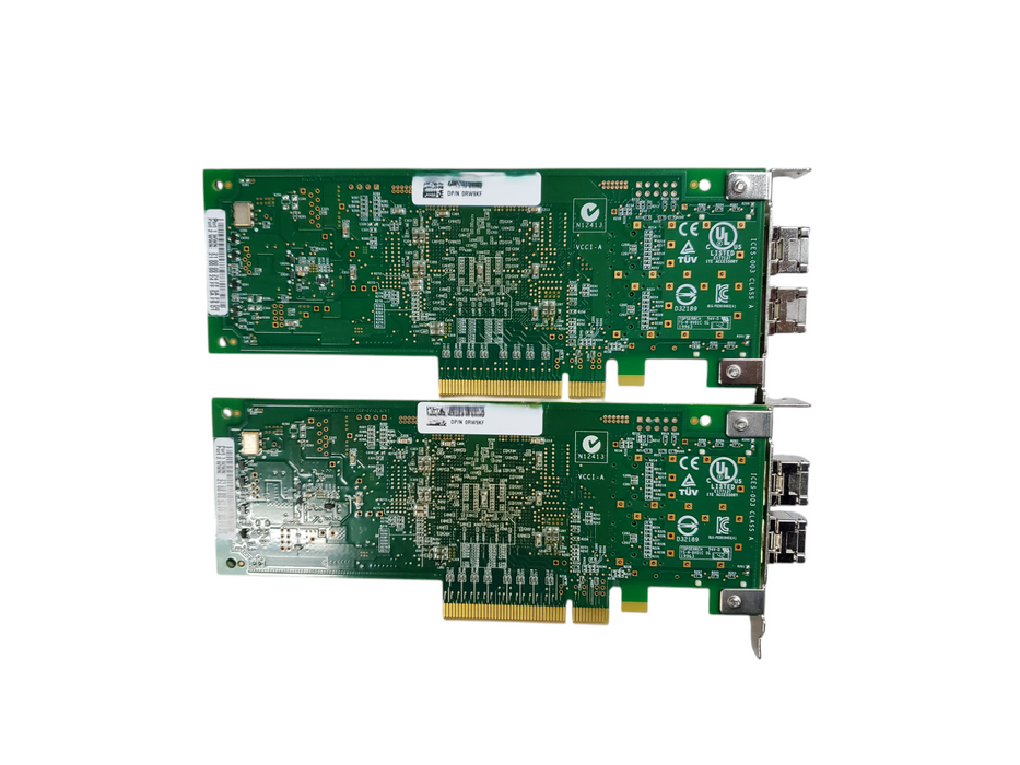 Lot 2x Dell 0RW9KF QLE2562 8GB FC Dual-Port HBA - QLE2562L-DEL
