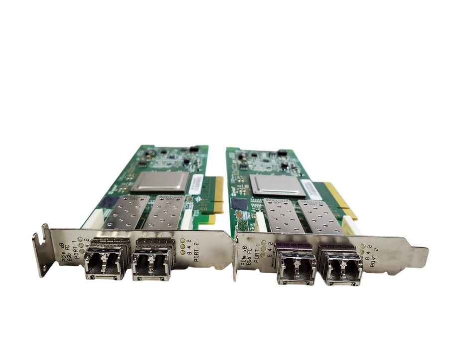 Lot 2x Dell 0RW9KF QLE2562 8GB FC Dual-Port HBA - QLE2562L-DEL