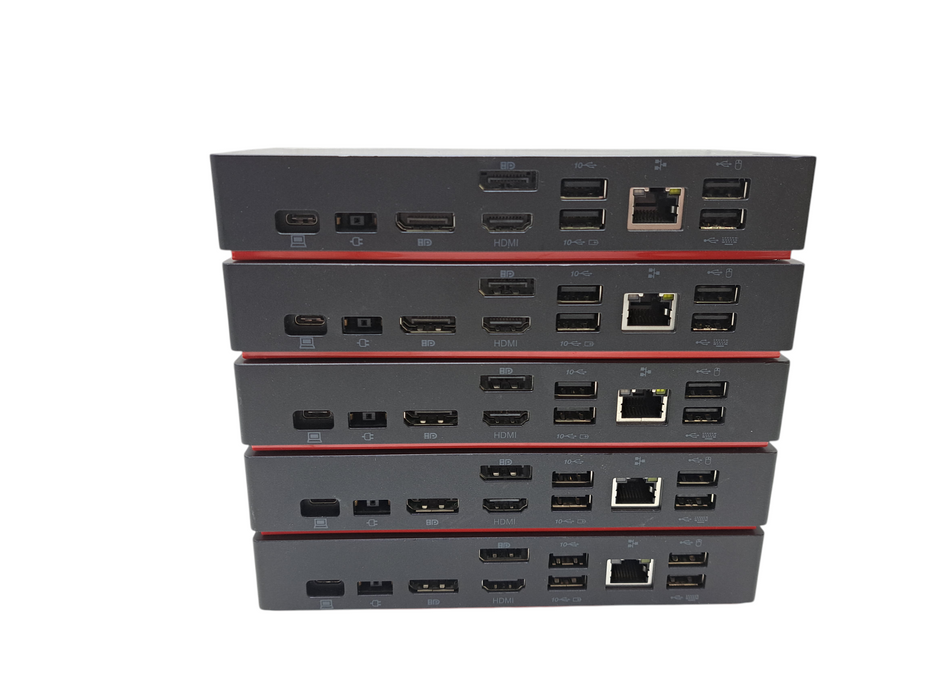 Lot of 5x Lenovo ThinkPad Universal USB-C Dock LDA-KP (Docks ONLY)