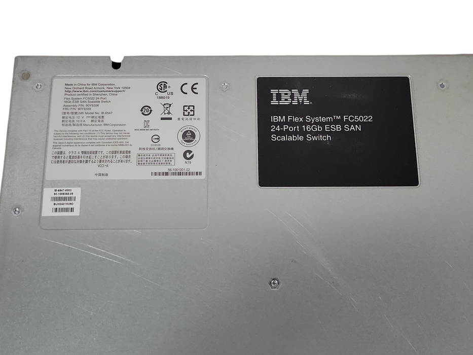 IBM Flex System FC5022 24-Port 16Gb ESB SAN Scalable Switch 90Y9359