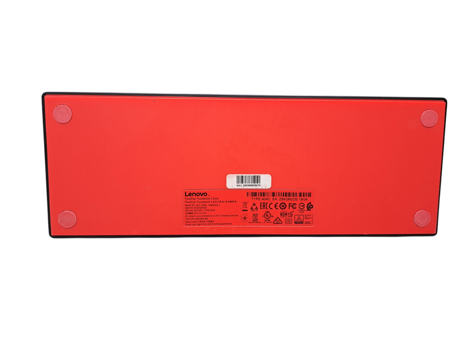 Lenovo ThinkPad Thunderbolt 3 Docking Station DBB9003L1 40AC (Dock ONLY)