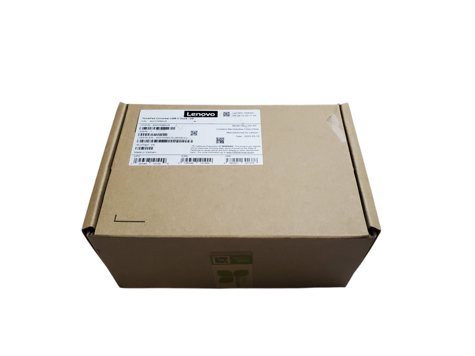 New Open Box - Lenovo ThinkPad Universal USB-C Dock 40AY0090US Type:40AY