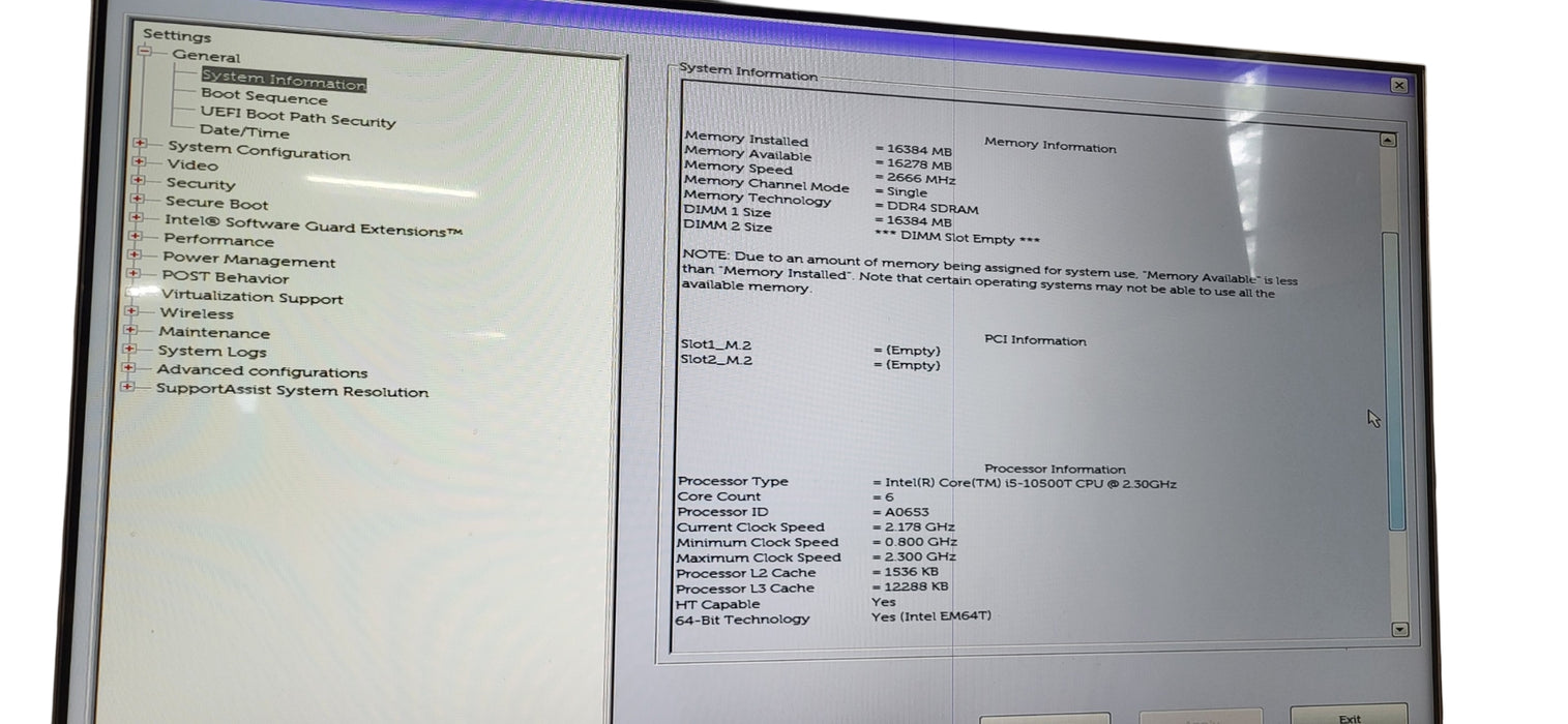 Dell OptiPlex 3080 i5-10500T | 16Gb DDR4 | 256GB NVME W/ AC