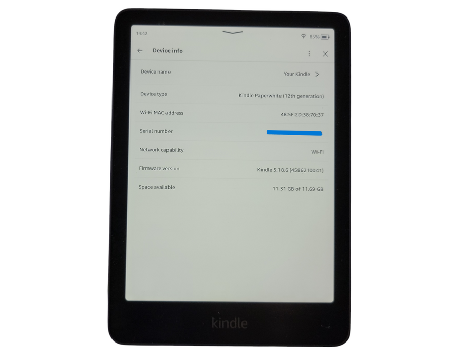Amazon Kindle Paperwhite - Black - 12th gen - 16GB [SA568B | B]