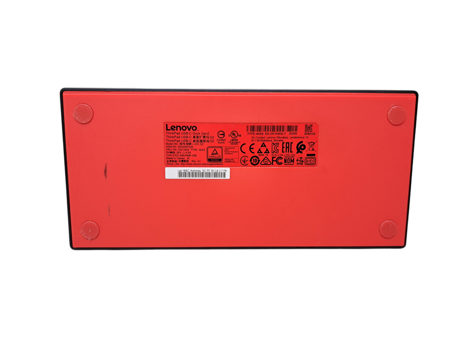 Lenovo ThinkPad USB-C Dock Gen2 Docking Station LDC-G2 (Dock ONLY)