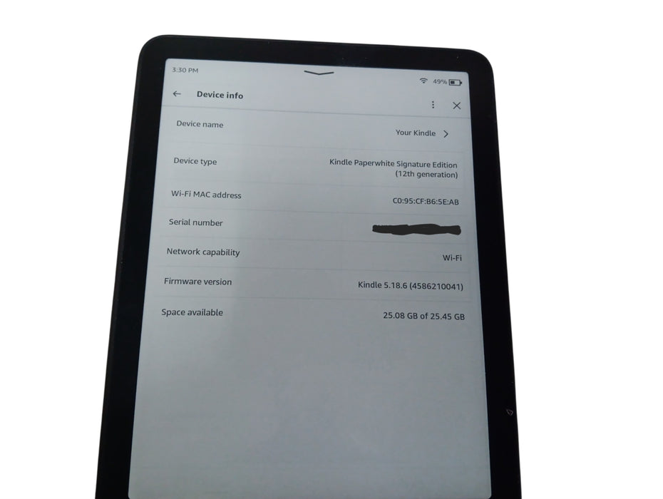 Amazon Kindle Paperwhite Signature Edition 12th Gen - 32GB - Black [SA569P]