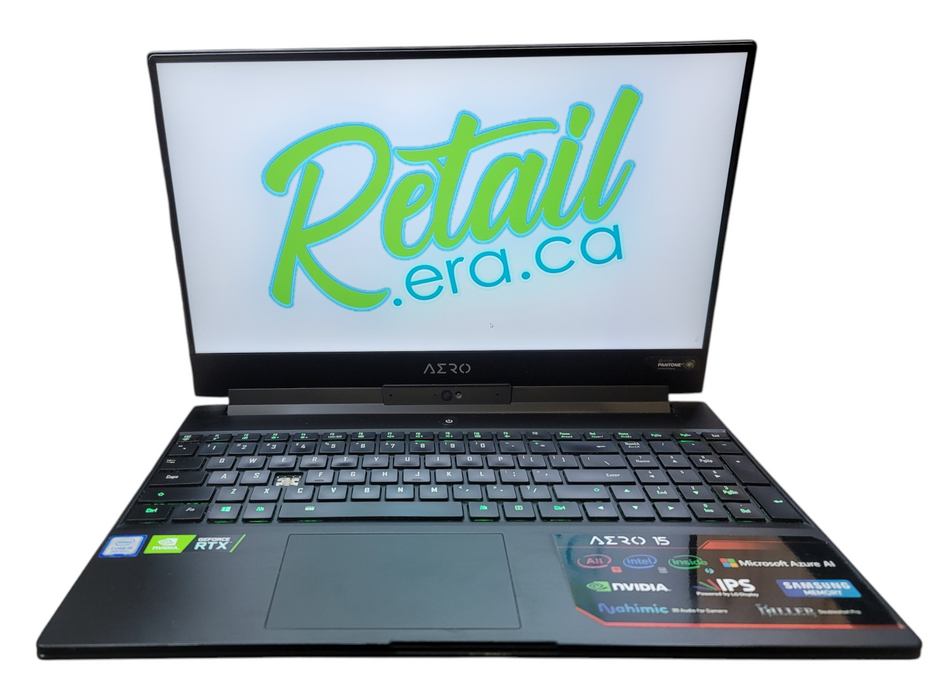 Gigabyte AERO 15-X9 i9-8950HK 16GB DDR4 RTX 2070 256GB NVMe No adapter READ