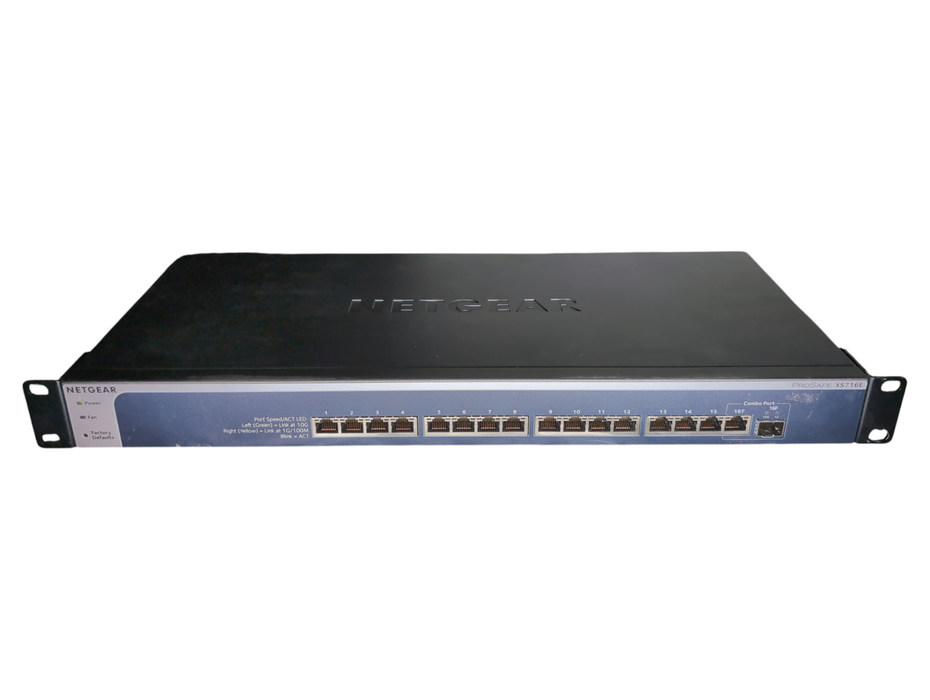 Netgear ProSAFE 10-Gigabit Ethernet Web Managed Switch - XS716E-100NES