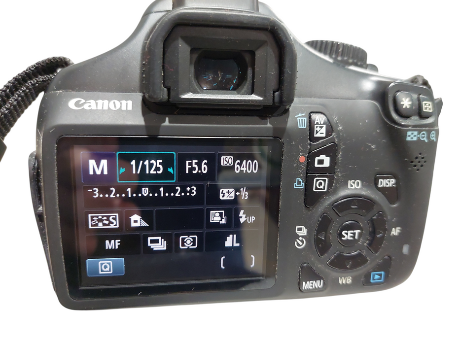 Canon Rebel EOS T3 with Case , Battery & Charger , Extra Lens EFS 55-250mm