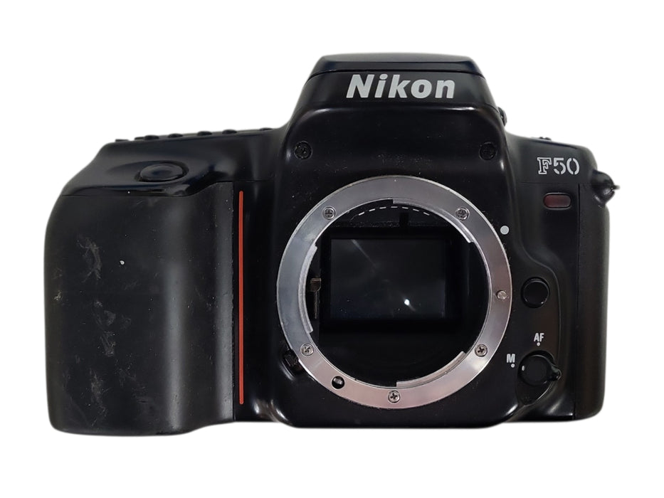 Nikon F50 35mm AF SLR Film Camera Black Body Only
